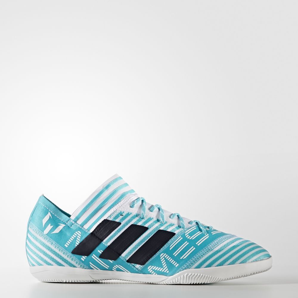 Adidas Nemeziz Messi Tango 17.3 Indoor - ποδοσφαιρικα παπουτσια ανδρικα - Τυρκουάζ/Ασπρα/Μπλε,Μέγεθο